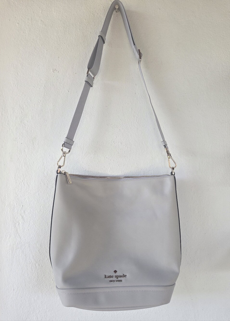 Kate Spade Chelsea Nylon Duffle Bag in Platinum Gray